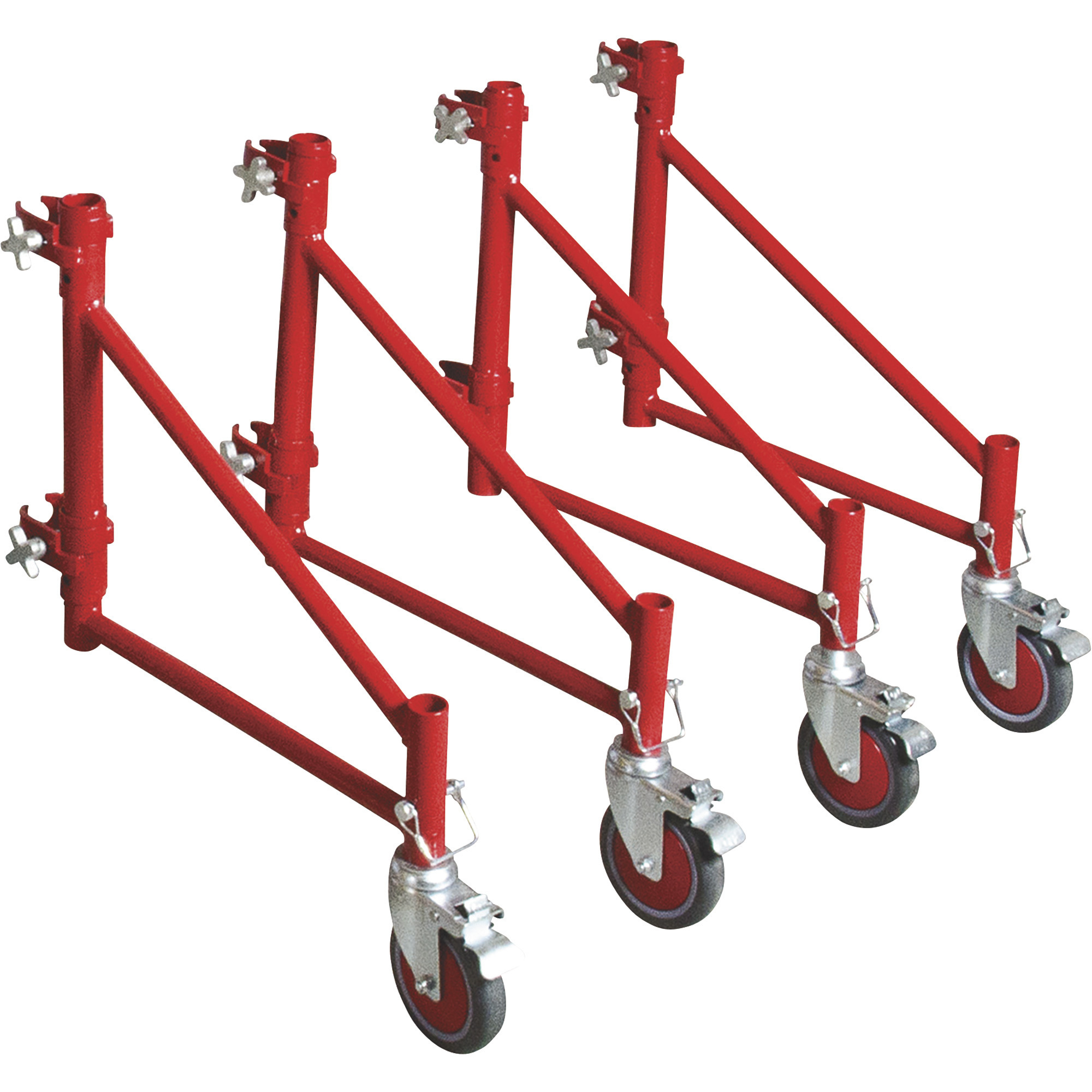 Metaltech BuildMan Set of 4 Scaffold Outriggers with Casters, Model# I-BM604 (Fits BuildMan 6ft. Portable Scaffolding System, Model# I-BM6S)